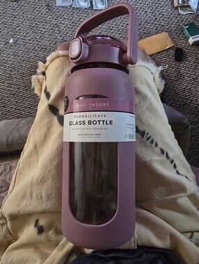 Purple Glass Water Bottle - Borosilicate